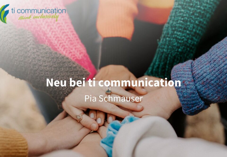 Die neue im Team bei ti communication ist Pia Schmauser