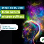 Silhouette eines Kopfes mit Farbpulver