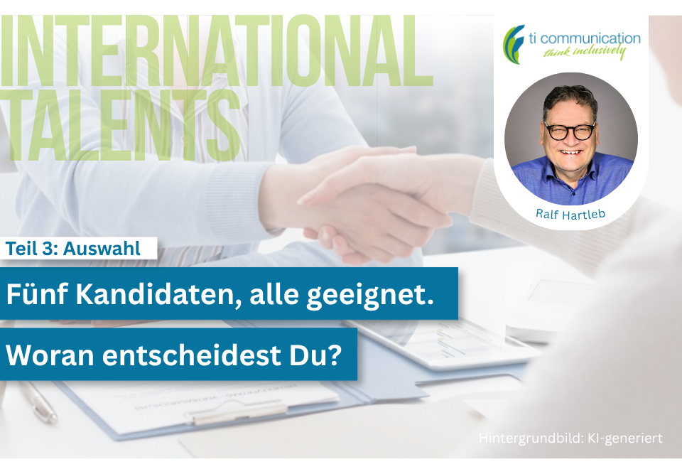 Hände, die sich schütteln und Portrait von Ralf Hartleb