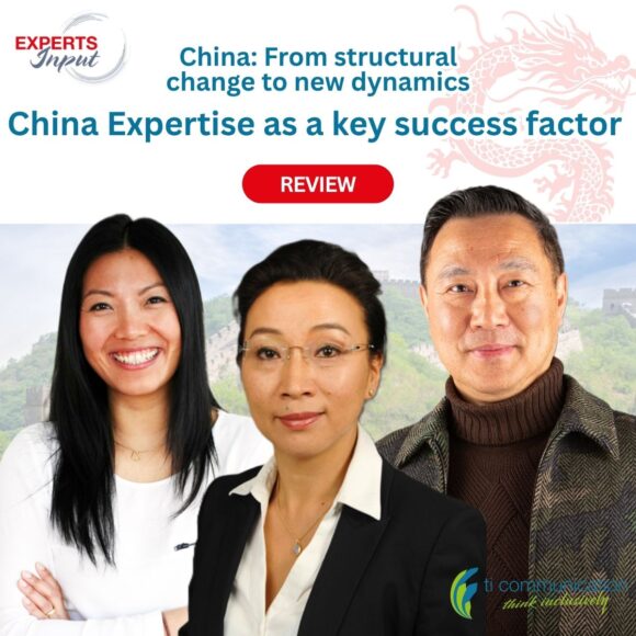 three experts in front of the chinese wall